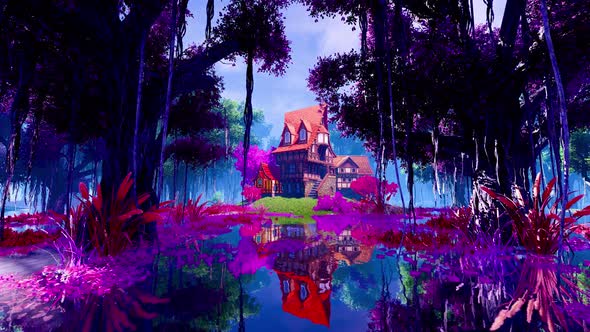 Fairy village in the forest