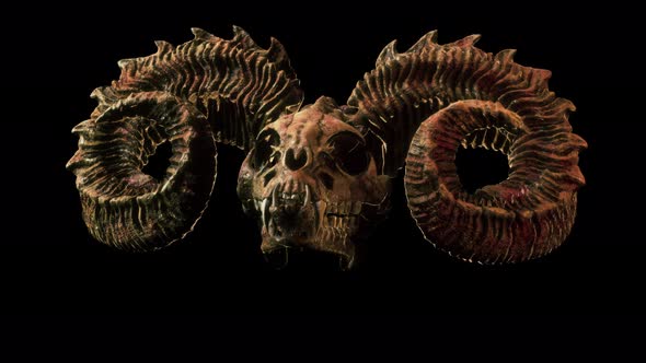 Scary Goat Skull VJ Loop alt