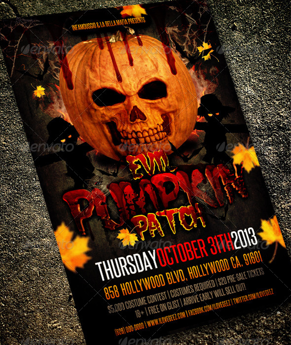 Evil Pumpkin Patch - Events Flyers