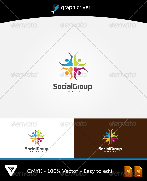 Social Group Logo - Logo Templates