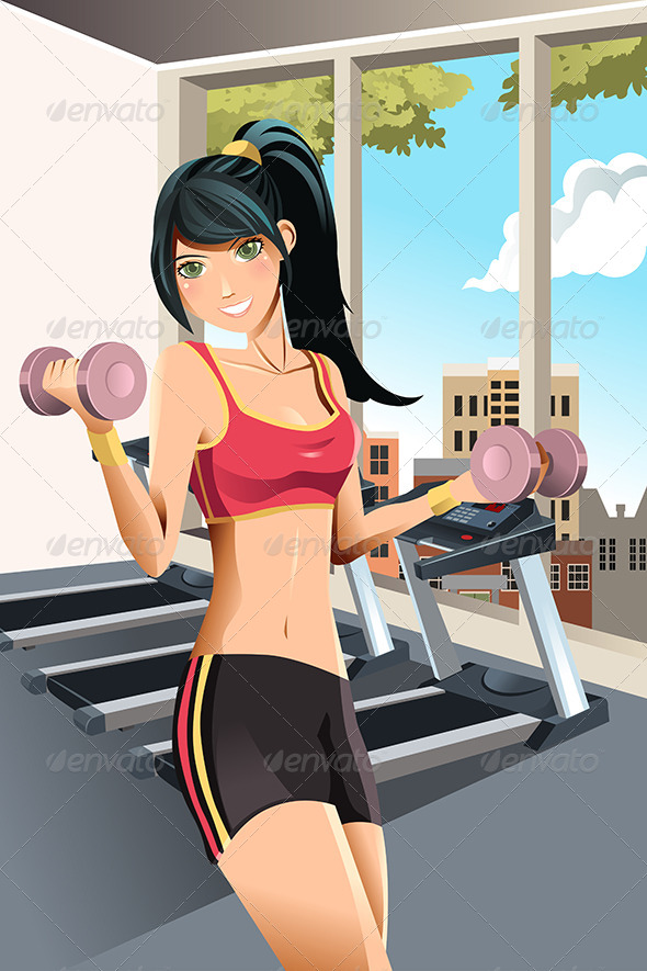 Girl Exercising - Sports/Activity Conceptual