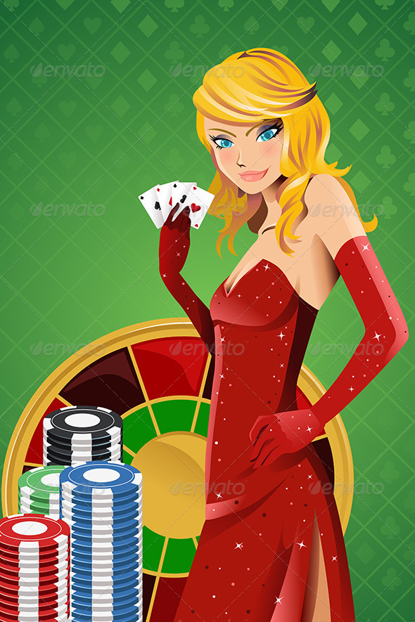 Poker Woman - People Characters