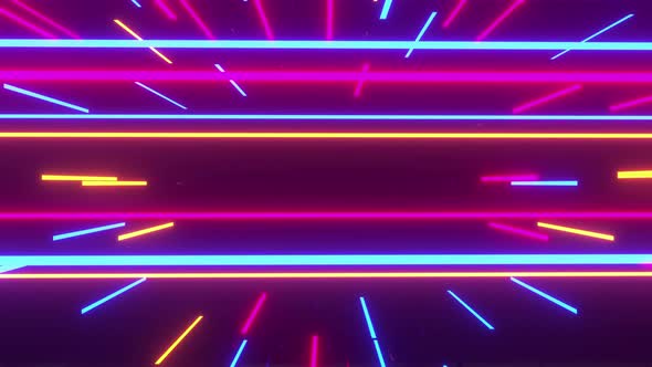 Colorful Laser Lines 4k