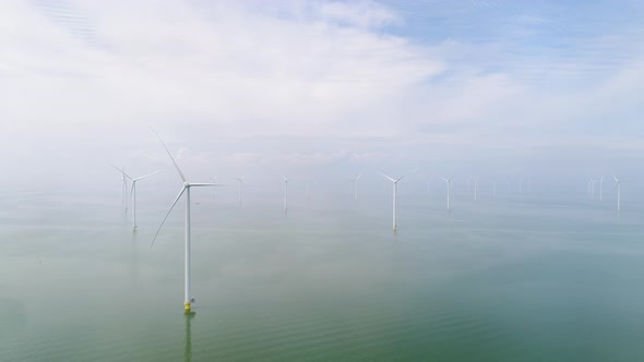 Off shore wind farm / Breezanddijk, Friesland, Netherlands