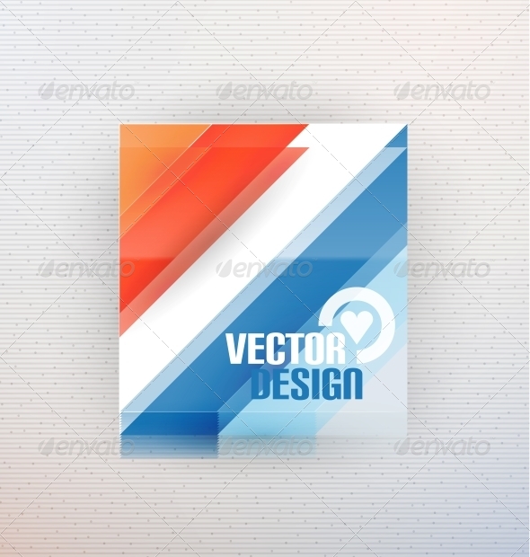Vector 3D Glass Shape for Business Template - Media Technology
