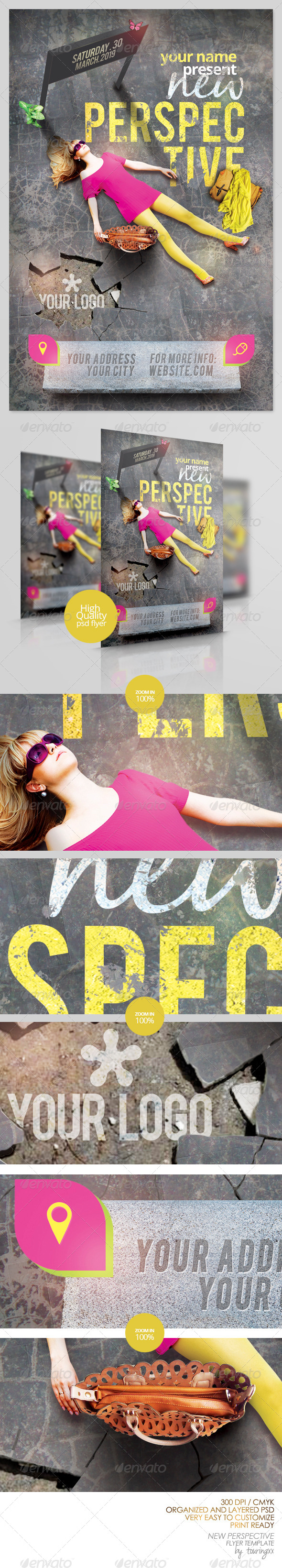 New Perspective Flyer Template - Flyers Print Templates