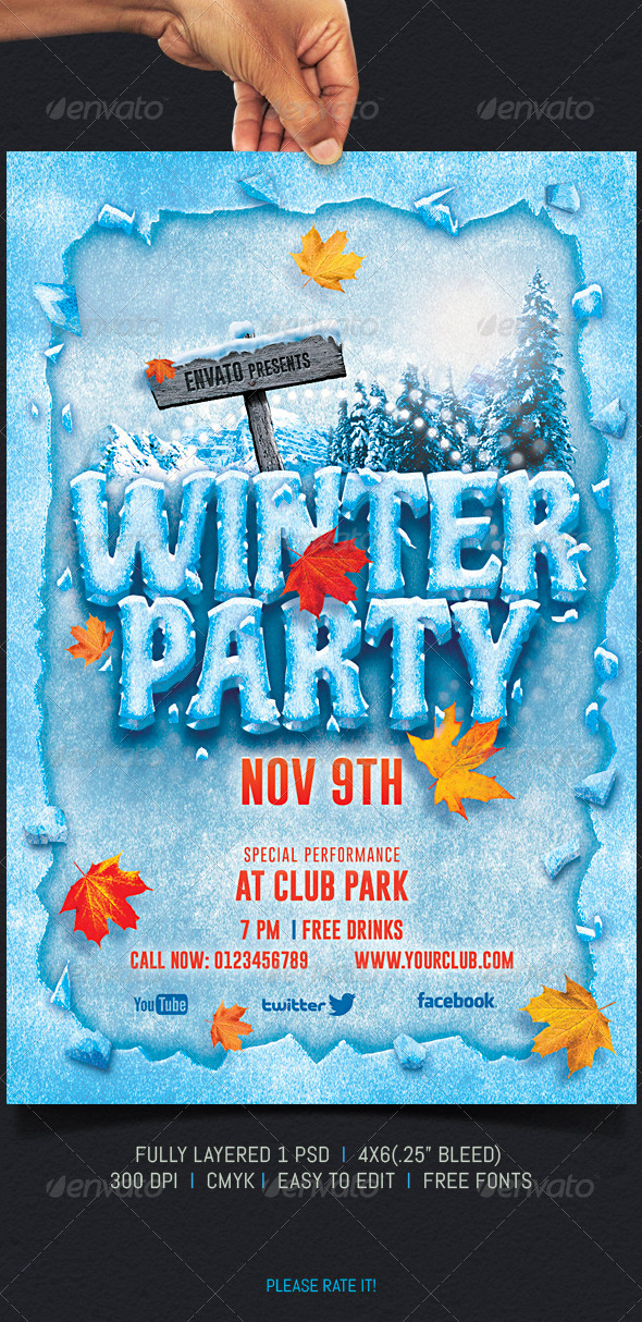 Winter Party - Events Flyers