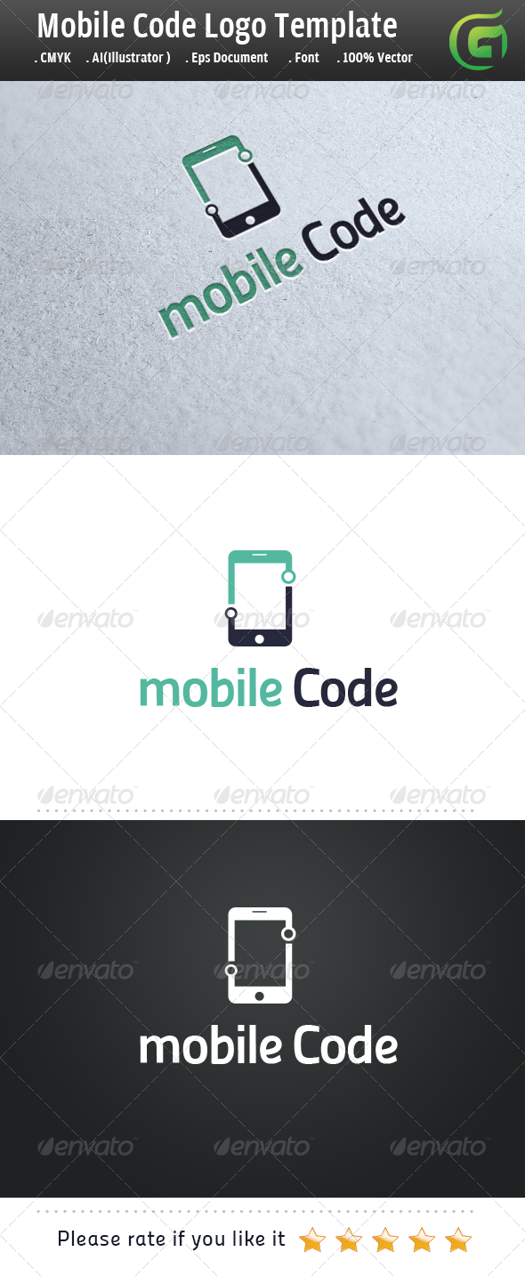 Mobile Code - Symbols Logo Templates