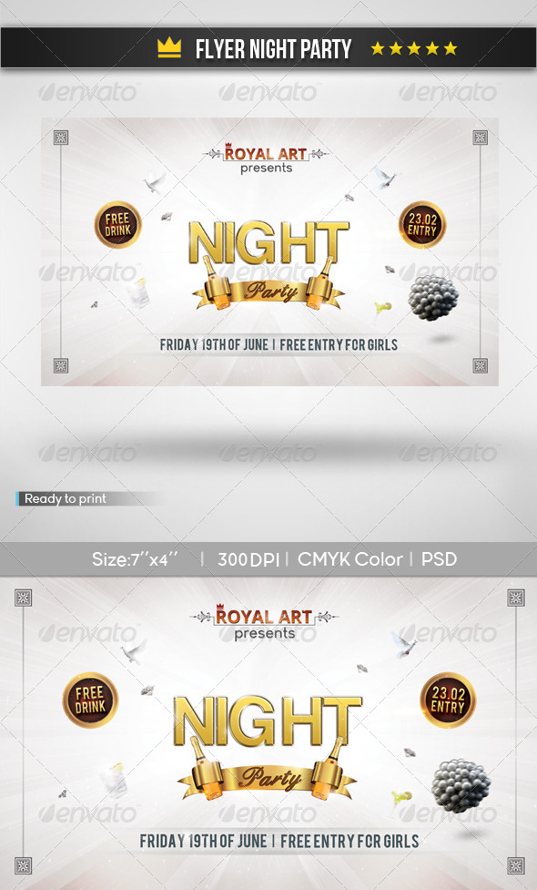 Flyer Night Party - Clubs & Parties Events