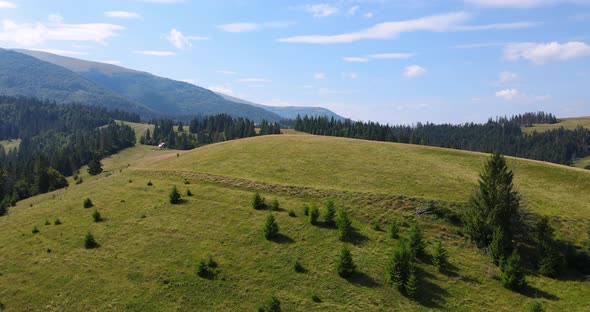 High In The Mountains. Mountain Tourism