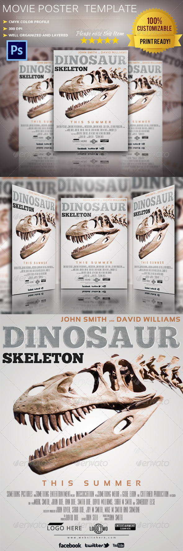 Movie Poster Template Vol.4 - Miscellaneous Print Templates
