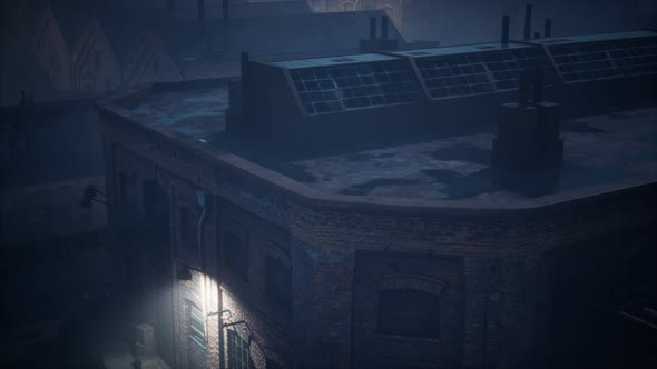 Aerial View of Old Factory alt