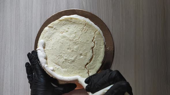 Homemade Tasty Cherry and Strawberries Cake alt