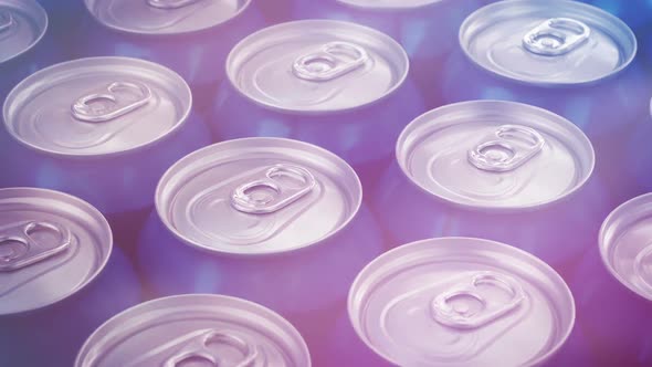 Beer Cans In Party Lights alt