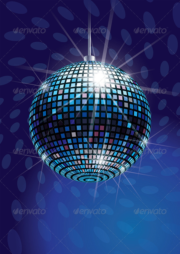 Mirror Disco Ball Vector - Objects Vectors