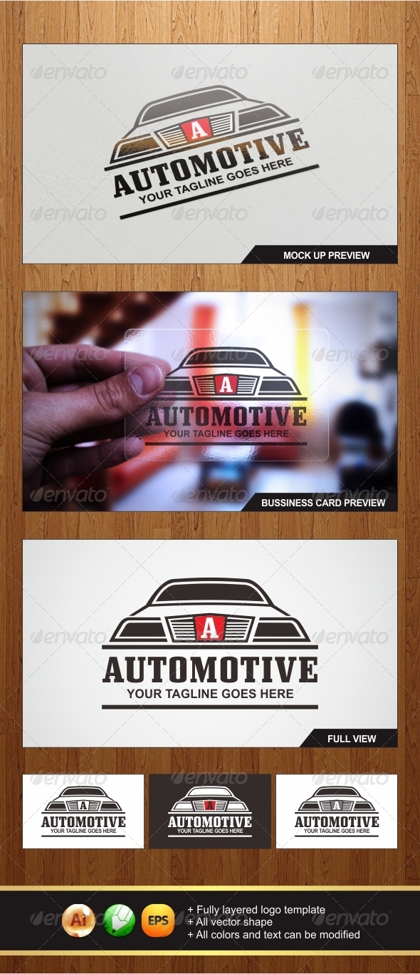 Automotive Logo - Letters Logo Templates