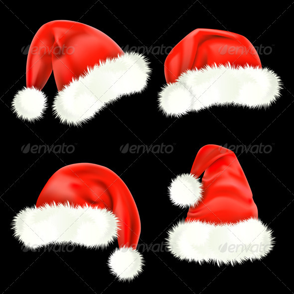 Santa Claus caps - Christmas Seasons/Holidays