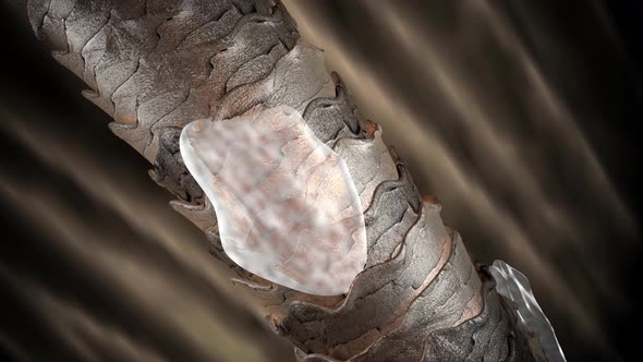 Human Hair With Dandruff alt