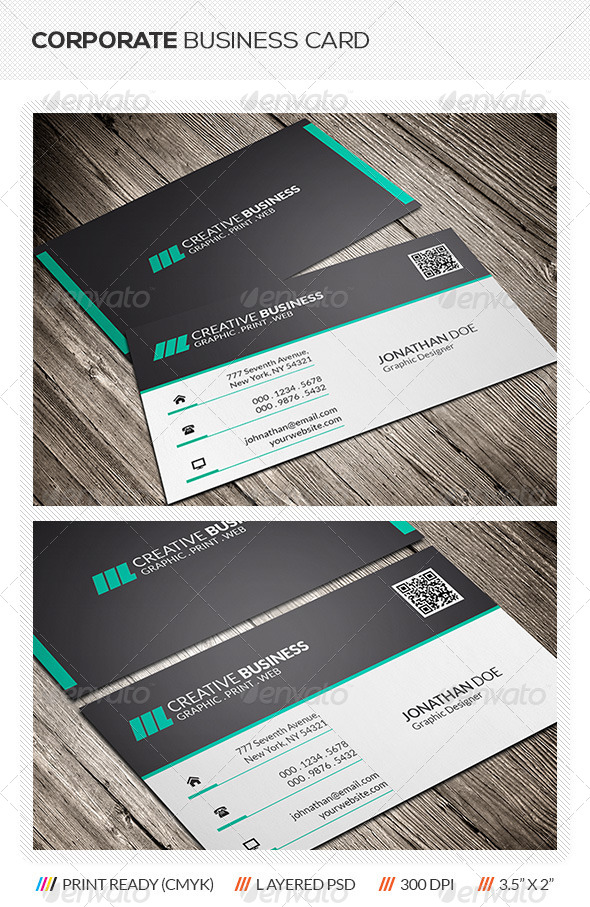 Corporate Business Card - Corporate Business Cards