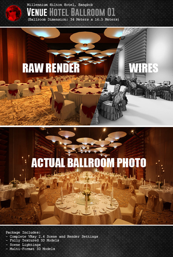 Venue Hotel Ballroom - 3Docean 5513668