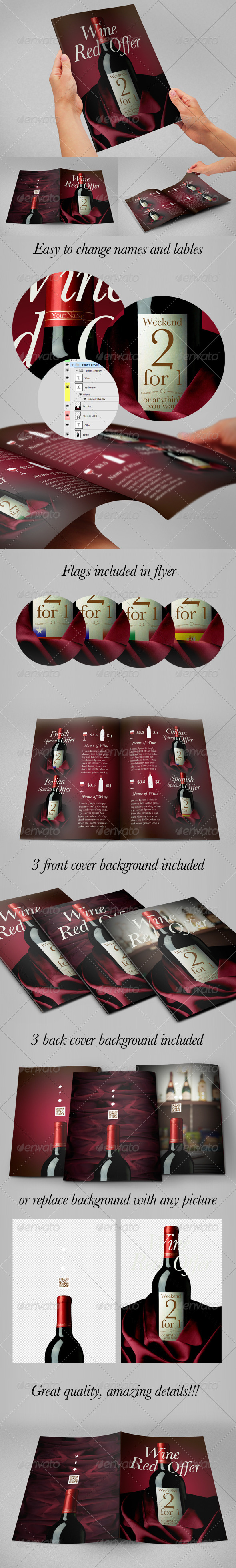 Wine Flyer - Special Offer Flyer - Restaurant Flyers