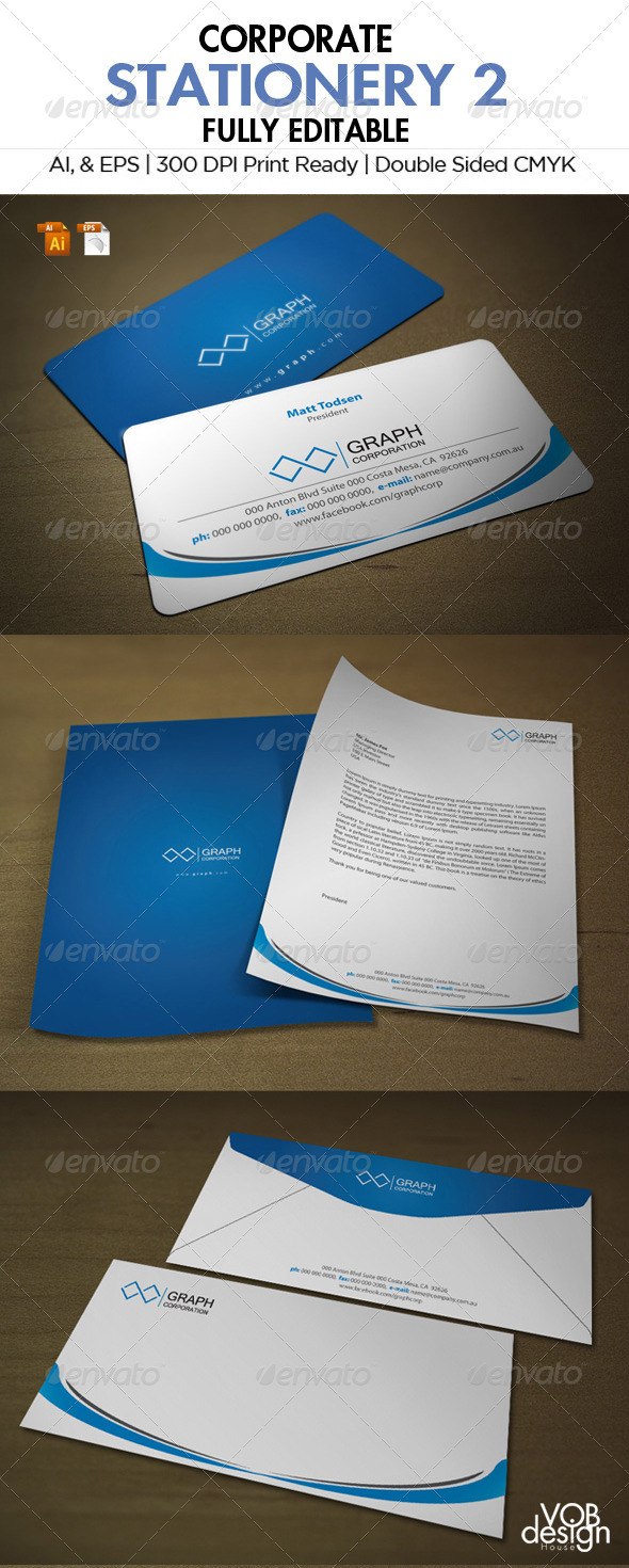 Corporate Stationery 2 - Stationery Print Templates