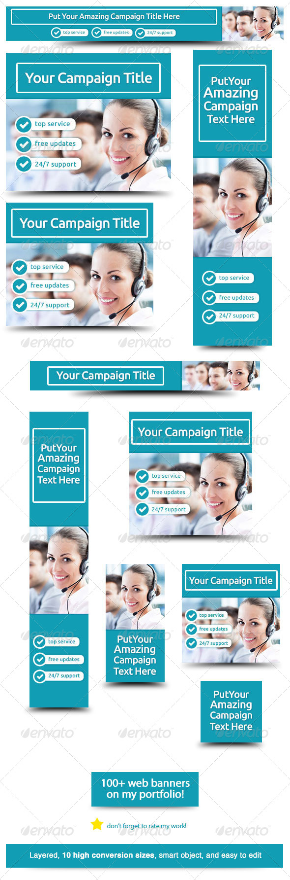 Corporate Web Banner Design Template 30 - Banners & Ads Web Elements