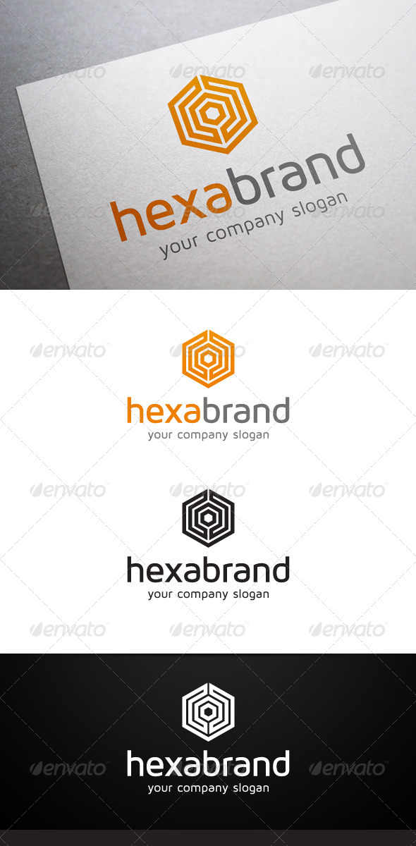 Hexa Brand Logo - Abstract Logo Templates
