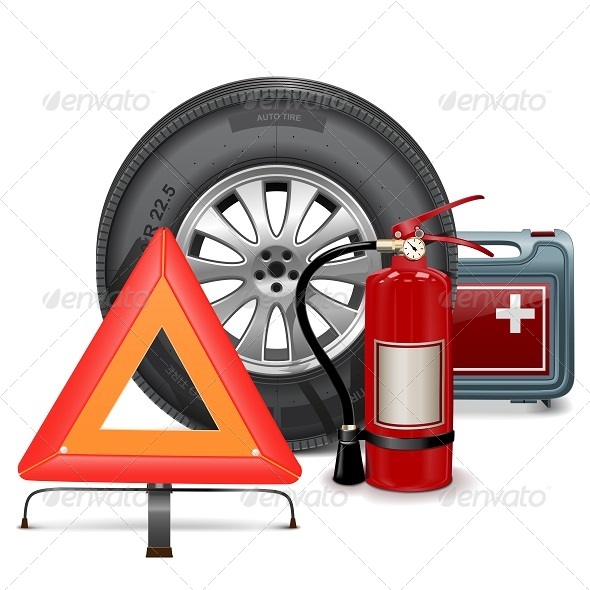 Vector Car Parts Concept - Industries Business