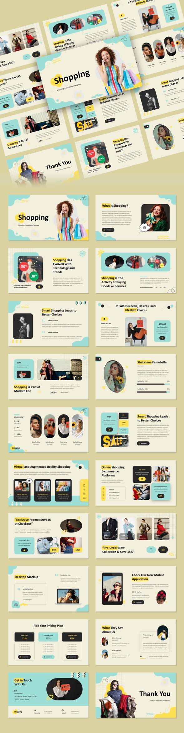 Shopping - Shopping Google Slides Template