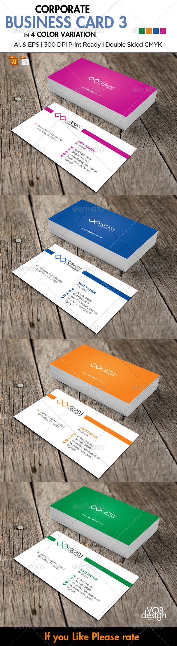 Corporate Business Card 3 - Corporate Business Cards