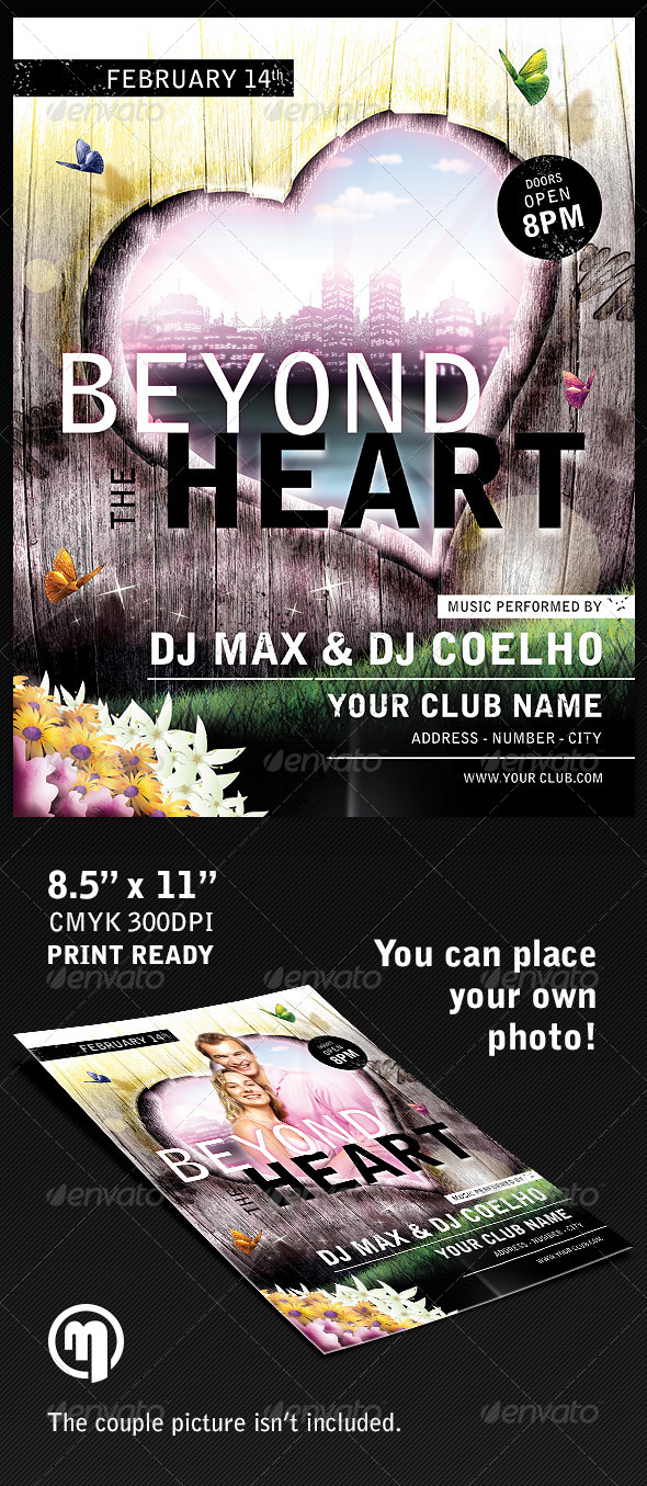 Beyond the Heart Flyer Template - Holidays Events