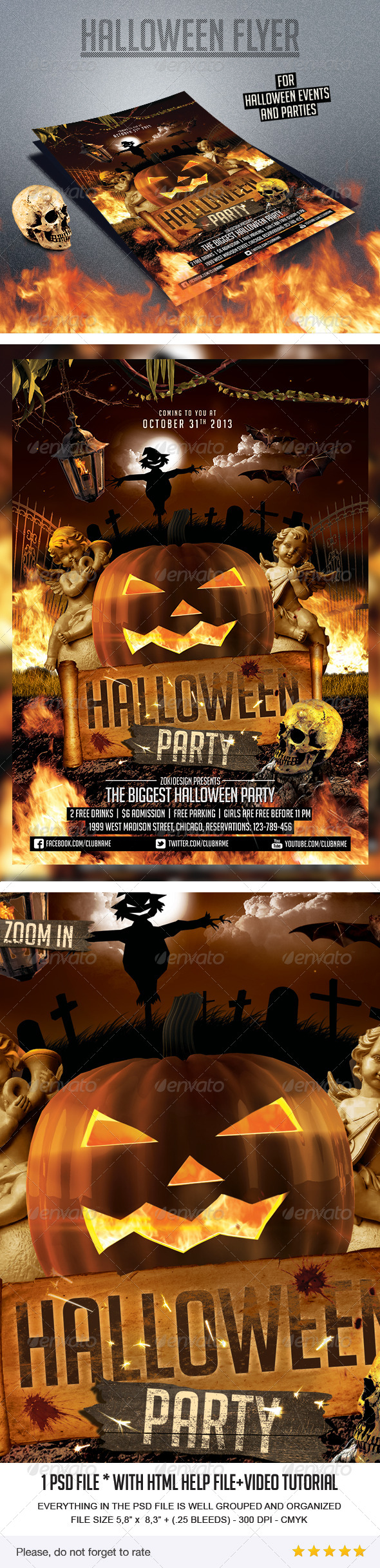 Halloween Party Flyer - Clubs & Parties Events