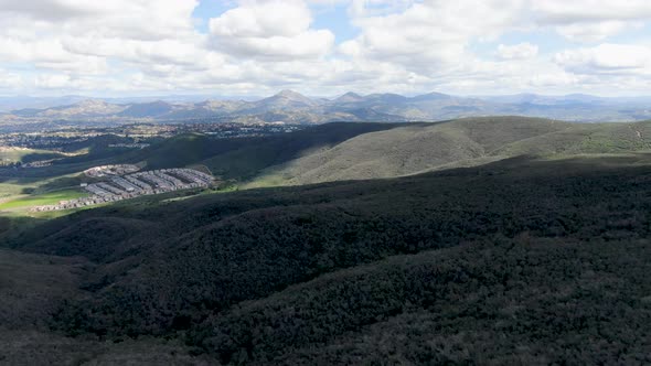 View From the Top of the Black Mountain of Carmel Valley Suburban Neighborhood on the Background. alt