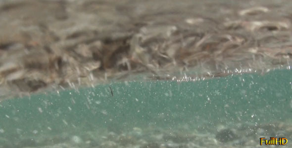 Sea Waves And Bubbles - Close Up