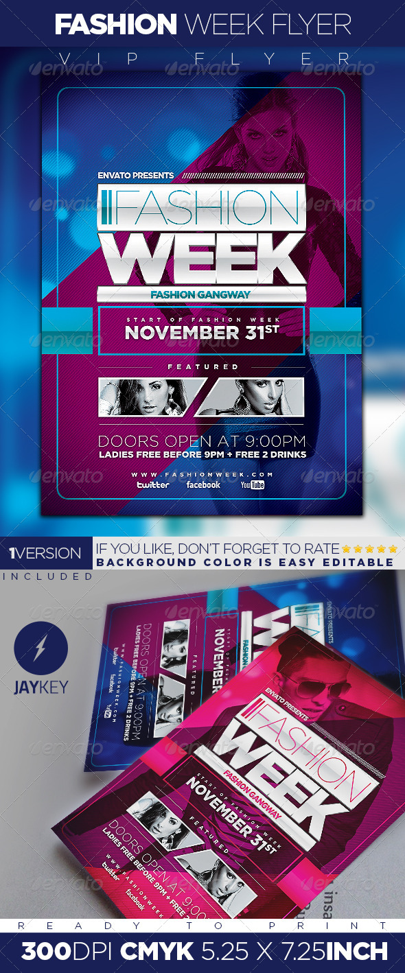 Fashion Week Flyer - Clubs & Parties Events