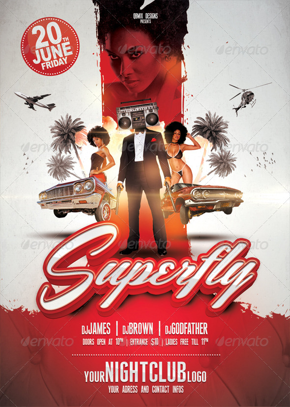 Superfly Flyer - Clubs & Parties Events