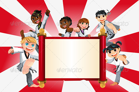 Karate Kids Banner - Sports/Activity Conceptual