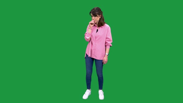 Coughing Woman