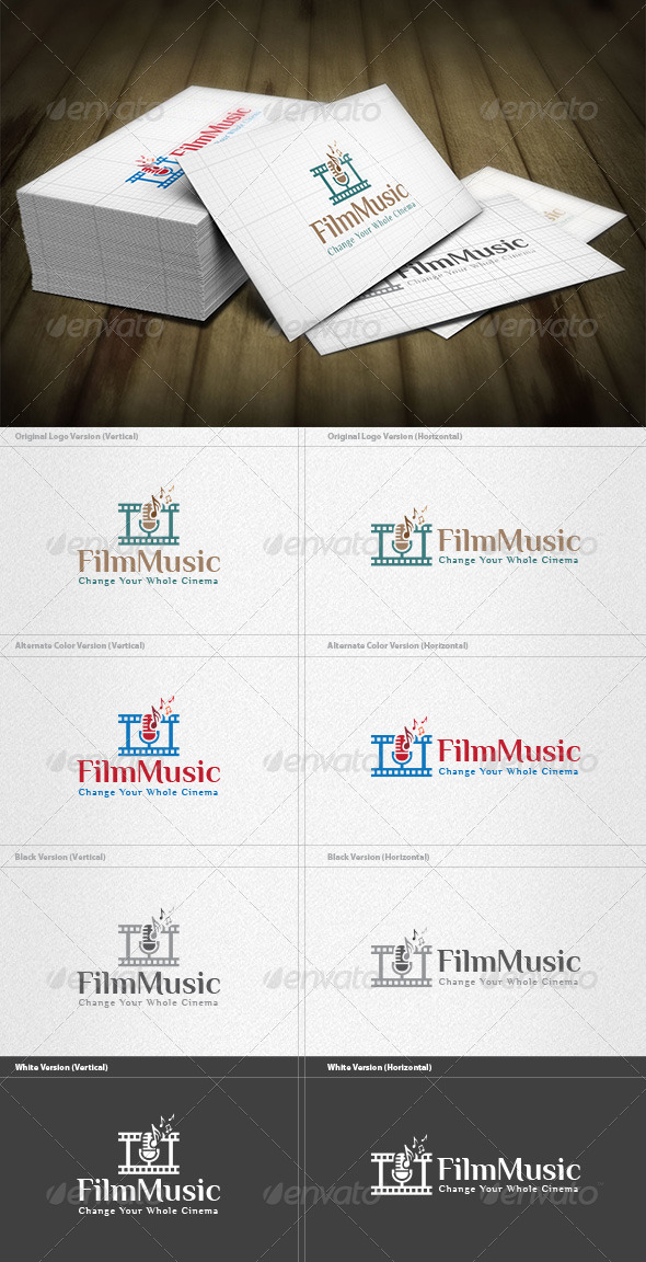 Film Music Logo - Symbols Logo Templates