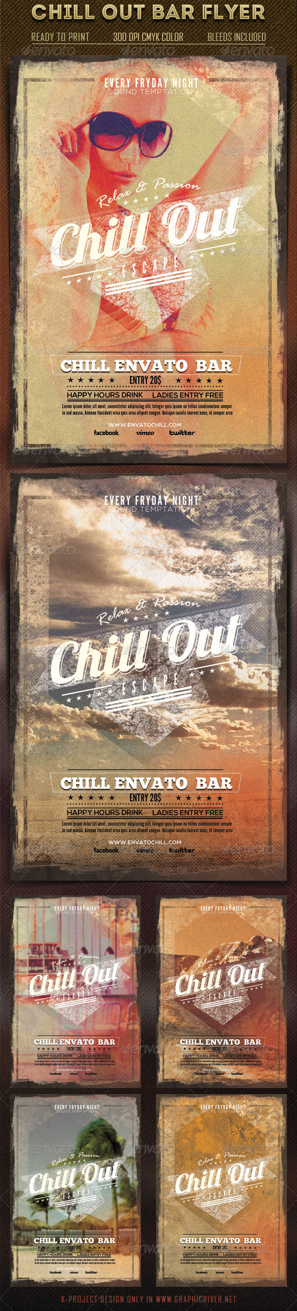 Chill Out Bar Flyer - Clubs & Parties Events