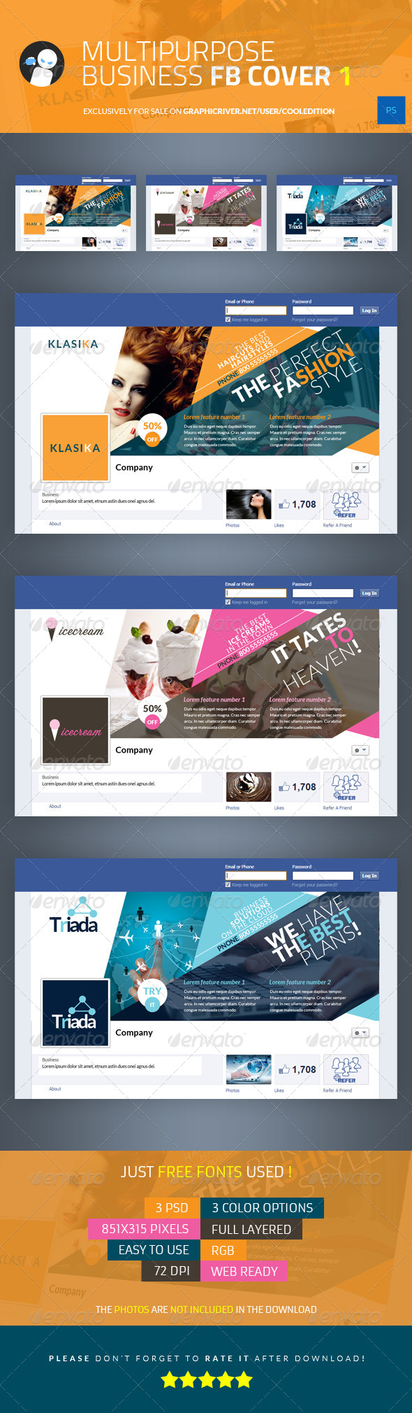 Multipurpose Business Facebook Cover 1 - Facebook Timeline Covers Social Media