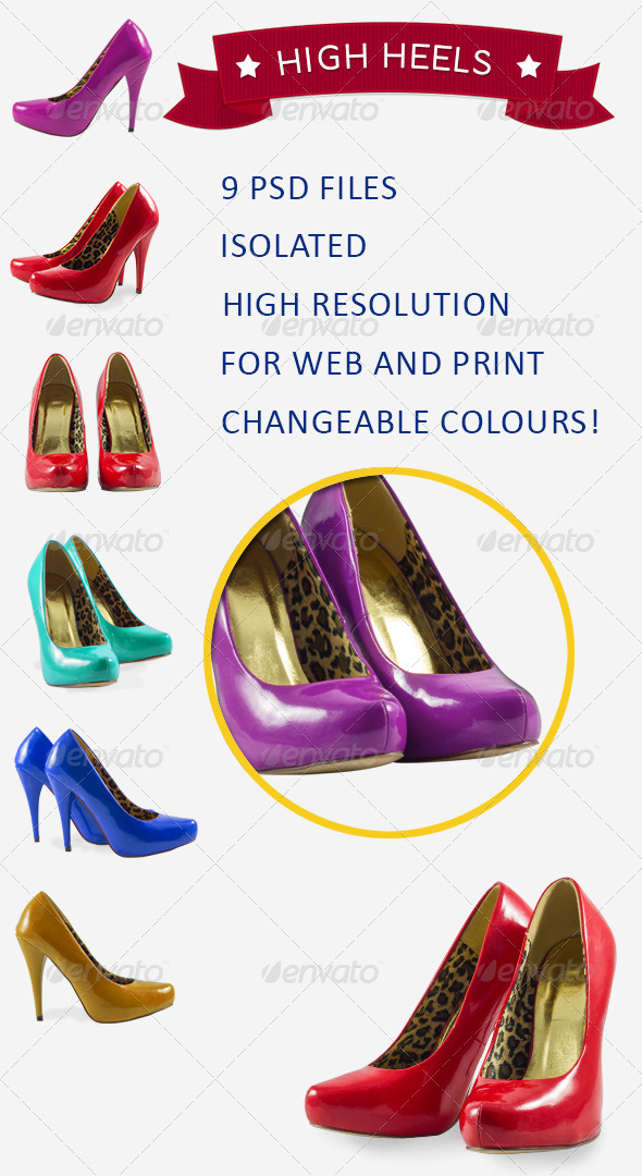 High Heels - V.1 - Clothes & Accessories Isolated Objects