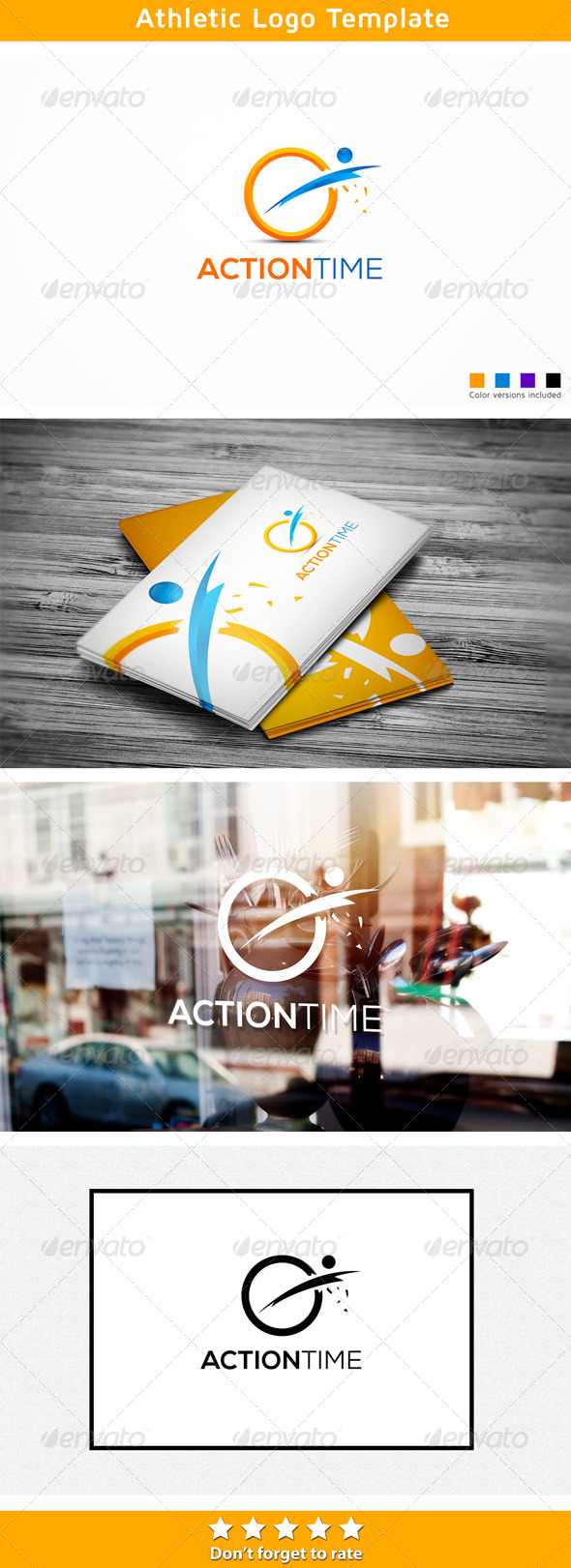 Athletic Action - Humans Logo Templates