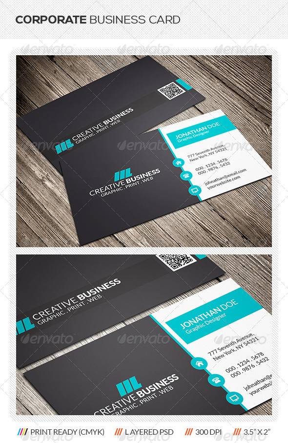 Creative Corporate Business Card - Creative Business Cards