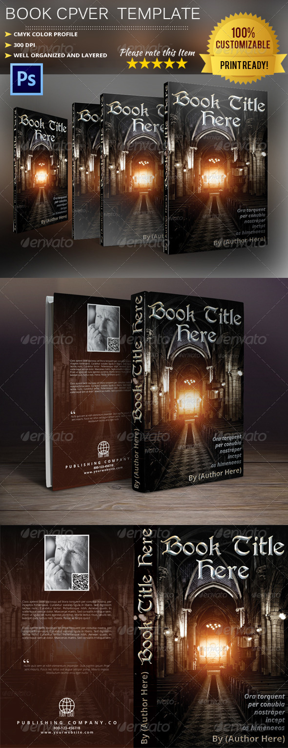Book Cover Template Vol.4 - Miscellaneous Print Templates