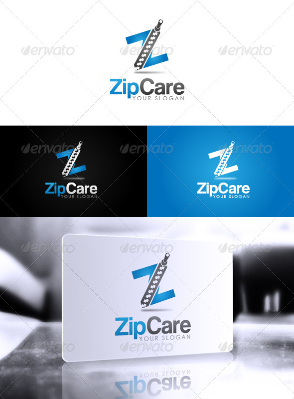 Zip Care Logo - Letters Logo Templates