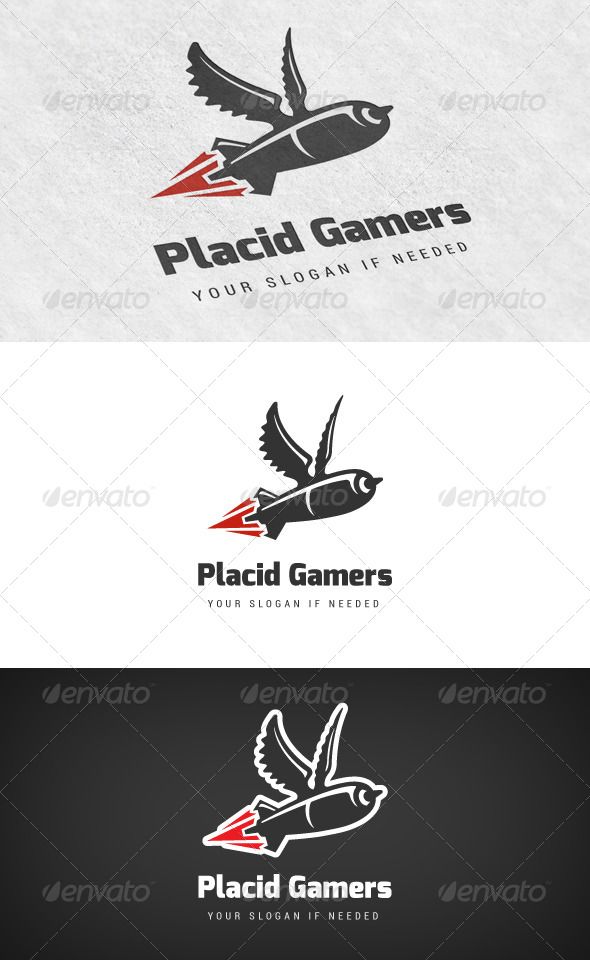 Placid Gamers - Gaming Logo - Objects Logo Templates