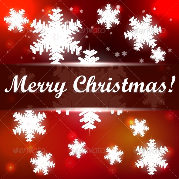 Christmas Background with Snowflakes - Christmas Seasons/Holidays