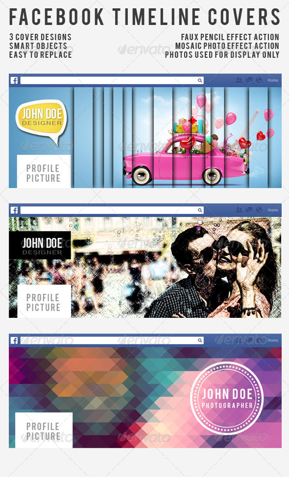 Special Effects FB Cover Set - Facebook Timeline Covers Social Media